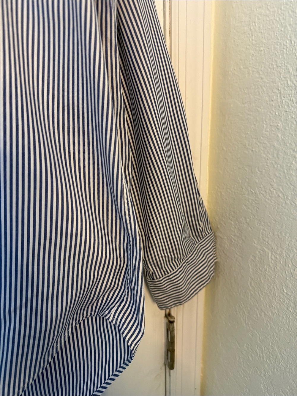 Polo by Ralph Lauren Navy and White Striped Classic Fit Shirt - Picture 5 of 10